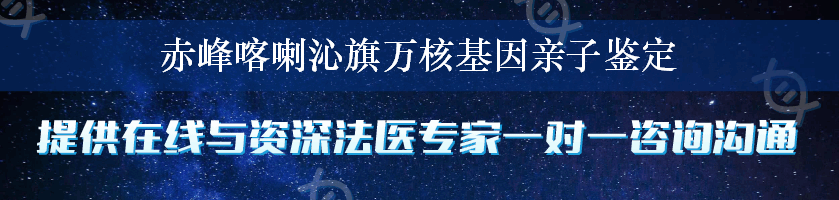 赤峰喀喇沁旗万核基因亲子鉴定